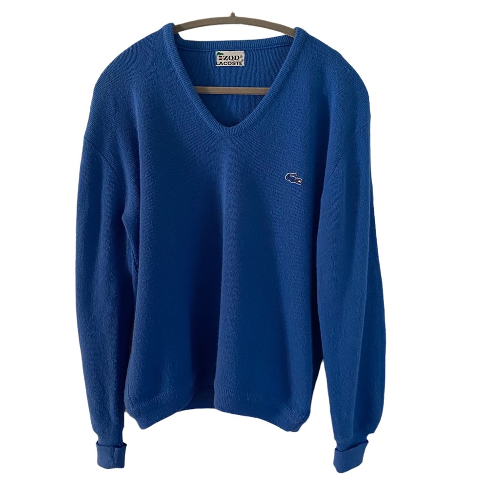 Vintage IZod Lacost Grandpa V-neck Sweater Men’s Large